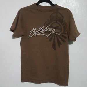 Mens Billabong Brown T Shirt Surf Skate S Small
